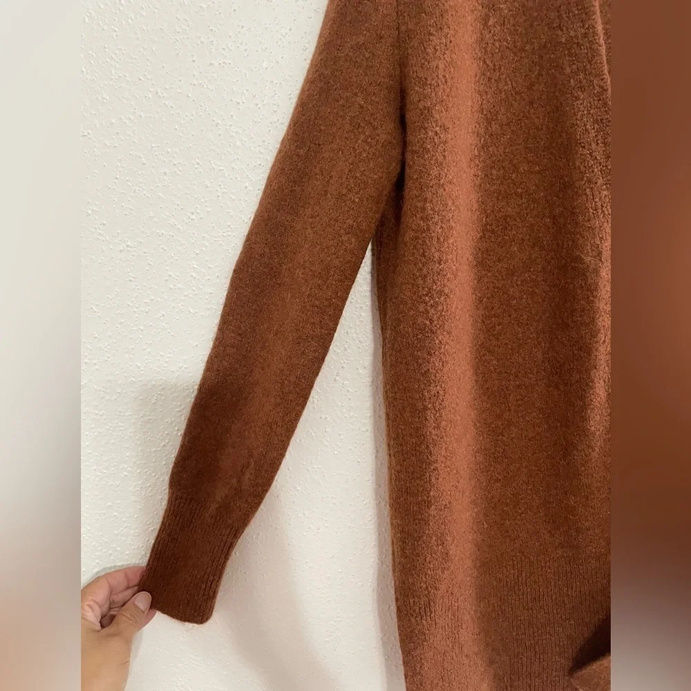 Madewell Merino Wool Alpaca Blend Knit Long Open Cardigan Sweater